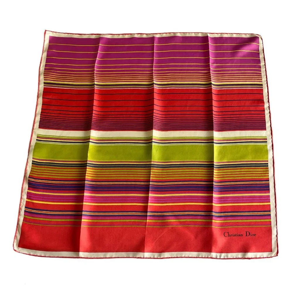 🏳️🌈Vintage Christian Dior Silk Scarf PRIDE